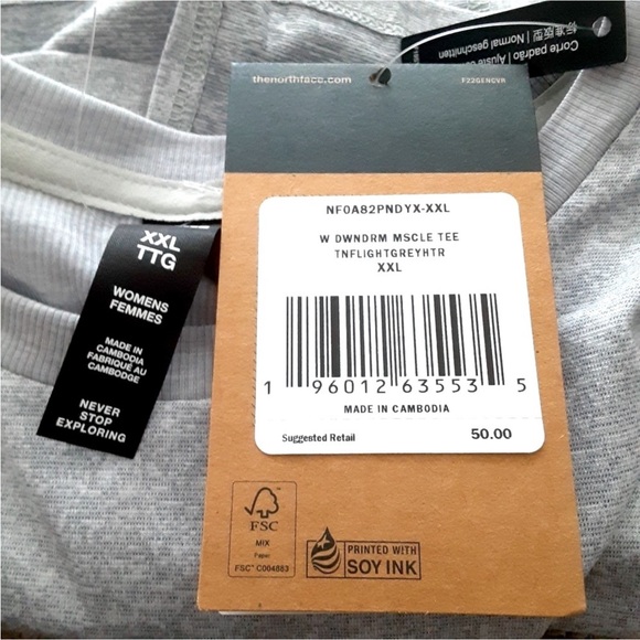 Gray Sleeveless Shirt by The North Face - Picture 8 of 8